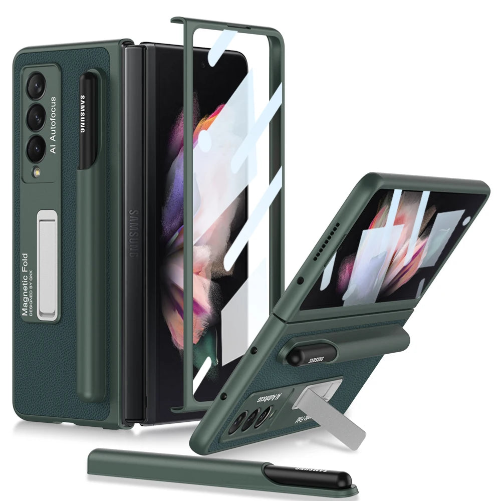 Funda con bisagras magnéticas para Samsung Galaxy Z Fold 3 4, - La zona Apple