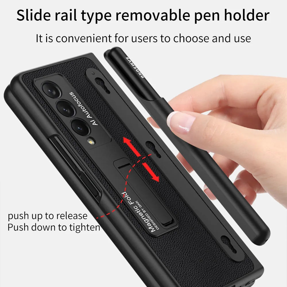 Funda con bisagras magnéticas para Samsung Galaxy Z Fold 3 4, - La zona Apple