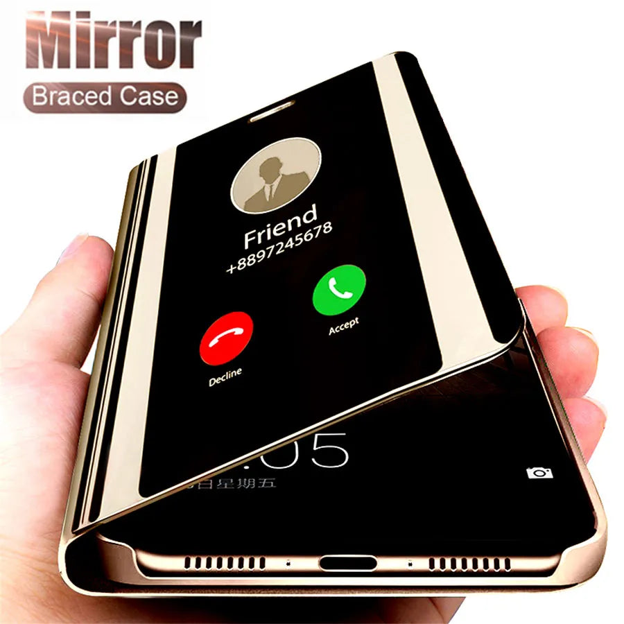 Funda con Tapa de Espejo para Samsung Galaxy - Estilo Moderno - La zona Apple