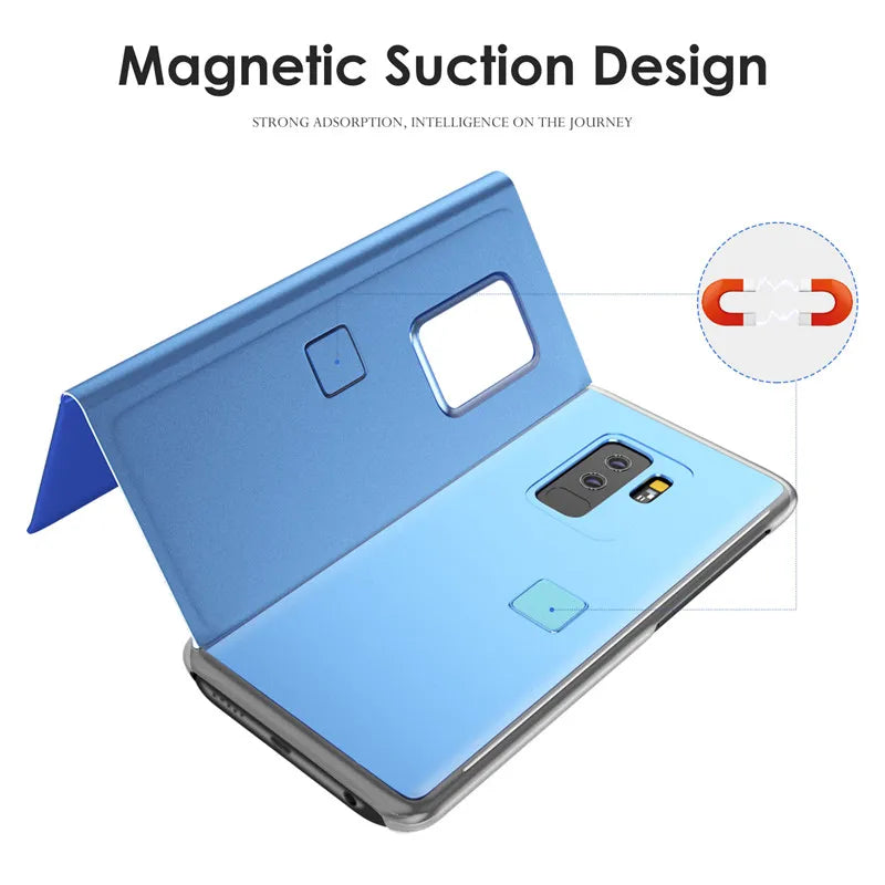 Funda con Tapa de Espejo para Samsung Galaxy - Estilo Moderno - La zona Apple