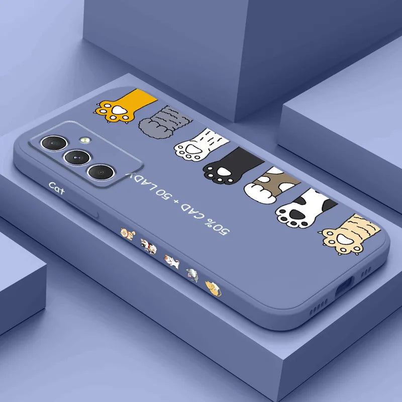 Funda d gatos para Samsung, A54, A34, A24, A14, A04, A04S, A04E, A73, A53, A33, A23, A13, A03, A72, A52, A52S, A32, A22, A12, A71, A51, 4G, 5G - La zona Apple