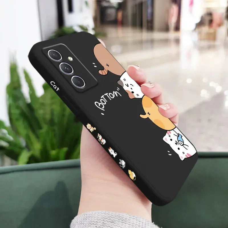 Funda d gatos para Samsung, A54, A34, A24, A14, A04, A04S, A04E, A73, A53, A33, A23, A13, A03, A72, A52, A52S, A32, A22, A12, A71, A51, 4G, 5G - La zona Apple