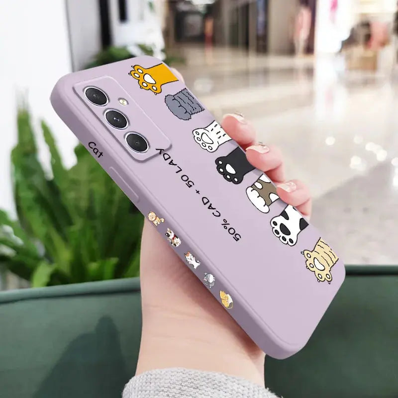 Funda d gatos para Samsung, A54, A34, A24, A14, A04, A04S, A04E, A73, A53, A33, A23, A13, A03, A72, A52, A52S, A32, A22, A12, A71, A51, 4G, 5G - La zona Apple