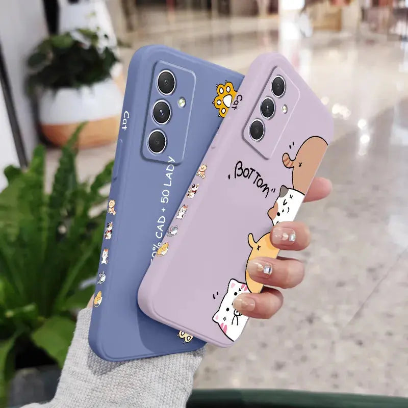 Funda d gatos para Samsung, A54, A34, A24, A14, A04, A04S, A04E, A73, A53, A33, A23, A13, A03, A72, A52, A52S, A32, A22, A12, A71, A51, 4G, 5G - La zona Apple