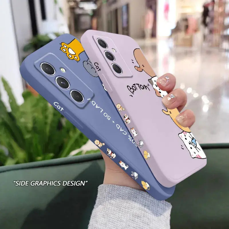 Funda d gatos para Samsung, A54, A34, A24, A14, A04, A04S, A04E, A73, A53, A33, A23, A13, A03, A72, A52, A52S, A32, A22, A12, A71, A51, 4G, 5G - La zona Apple