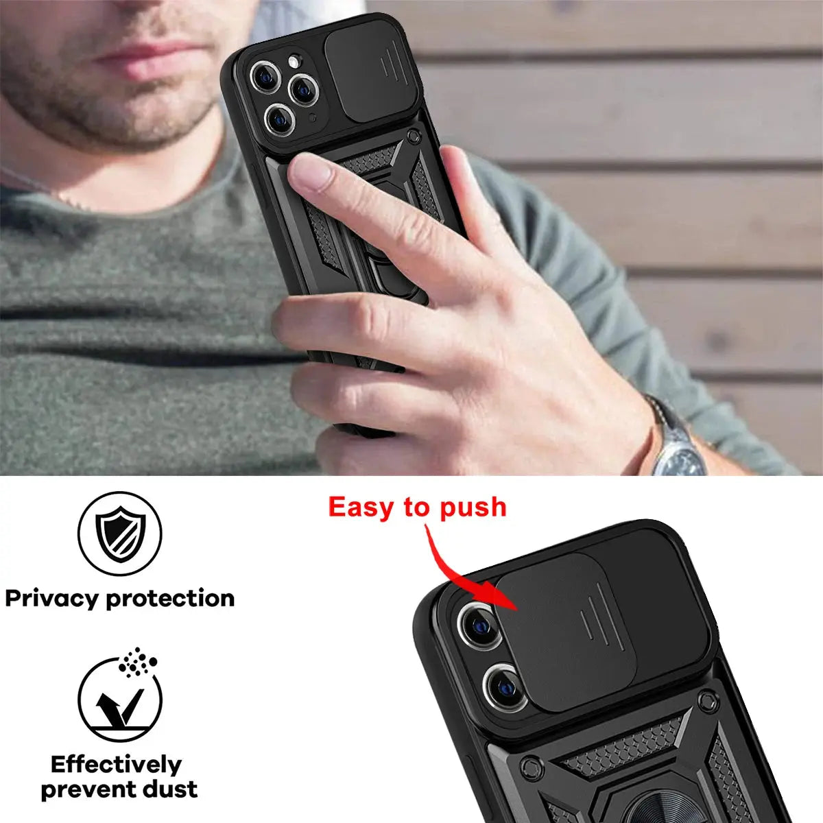 Funda de armadura a prueba de golpes para iPhone, funda de teléfono a prueba de golpes para iphone 15, 14, 13, 12, 11 Pro Max, Mini soporte para coche, Xs, XR, XsMax, 7, 8 Plus, SE2020 - La zona Apple