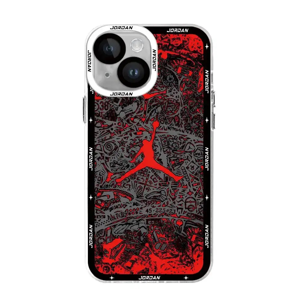 Funda de baloncesto con número 23 para Apple iPhone, 15, 11, 7, 6s, 14 Pro, XR, 15 Plus, 13 Pro Max, 8, 12 Mini, X, XS, SE, bolsa suave transparente - La zona Apple