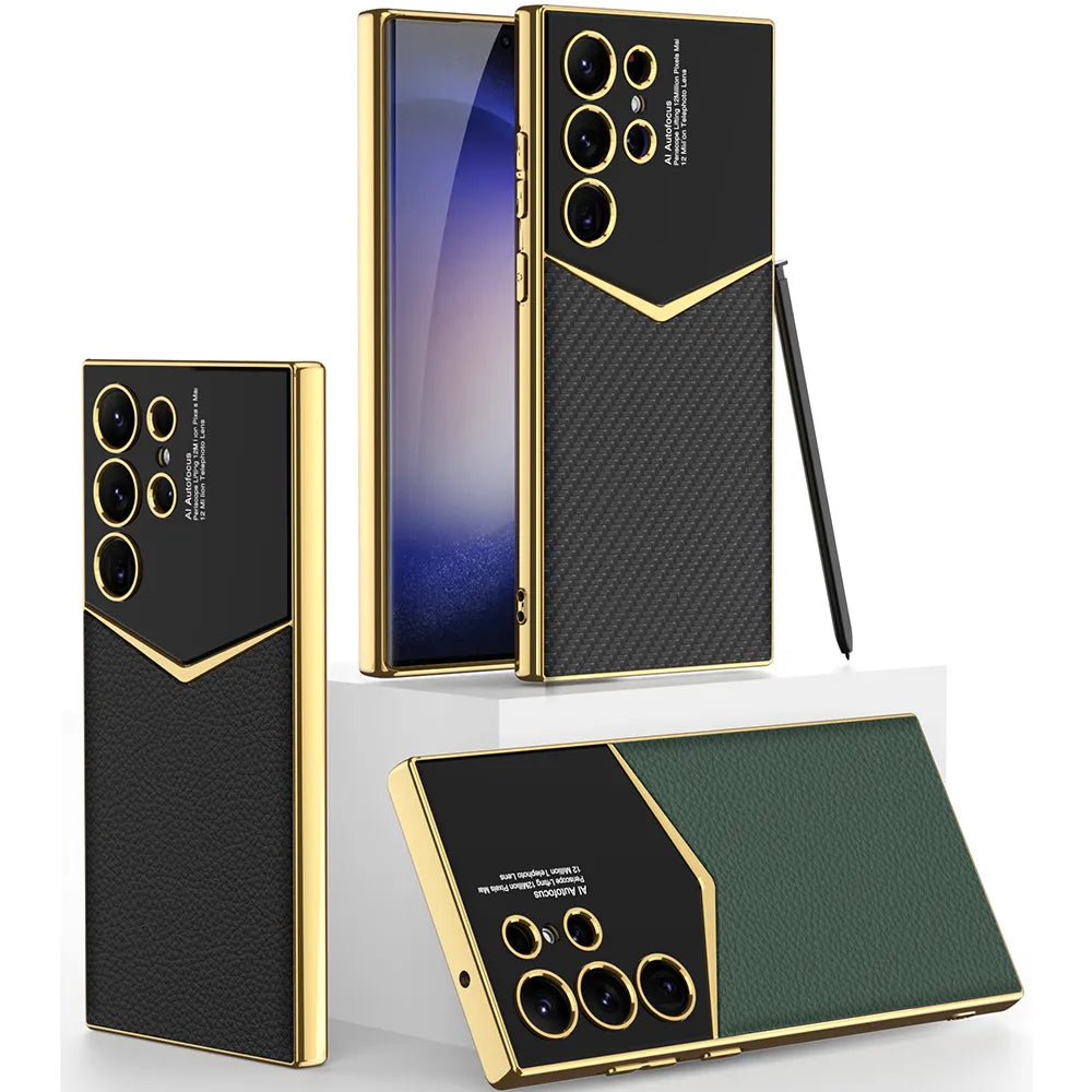 Funda premium de cuero PU  para Samsung Galaxy S23 - La zona Apple