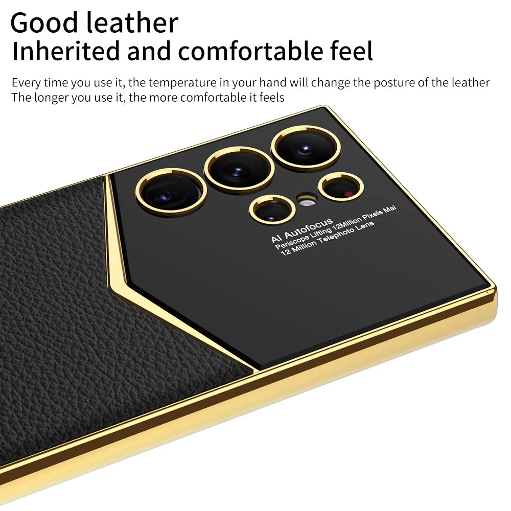 Funda premium de cuero PU  para Samsung Galaxy S23 - La zona Apple