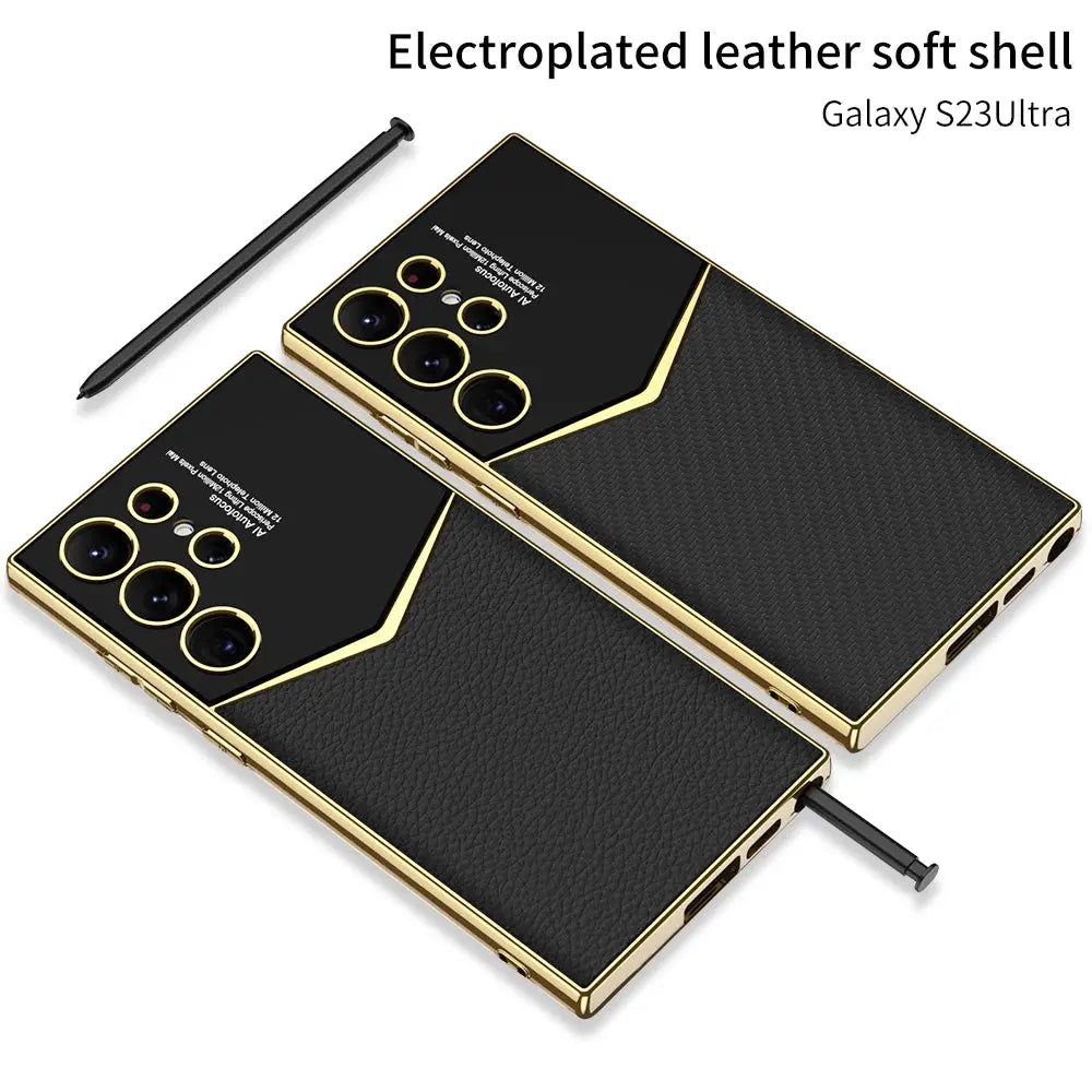 Funda premium de cuero PU  para Samsung Galaxy S23 - La zona Apple