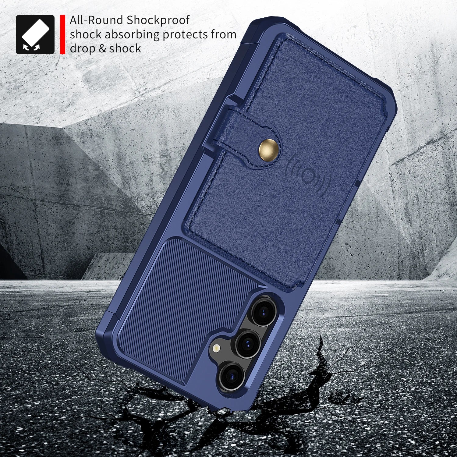 Funda de TPU para tarjetas magnéticas, cartera para Samsung A54, A14, A34, A13, A23, A33, A53, A73, A52, A72, S20 Plus, S23, S21 Ultra, S22 - La zona Apple