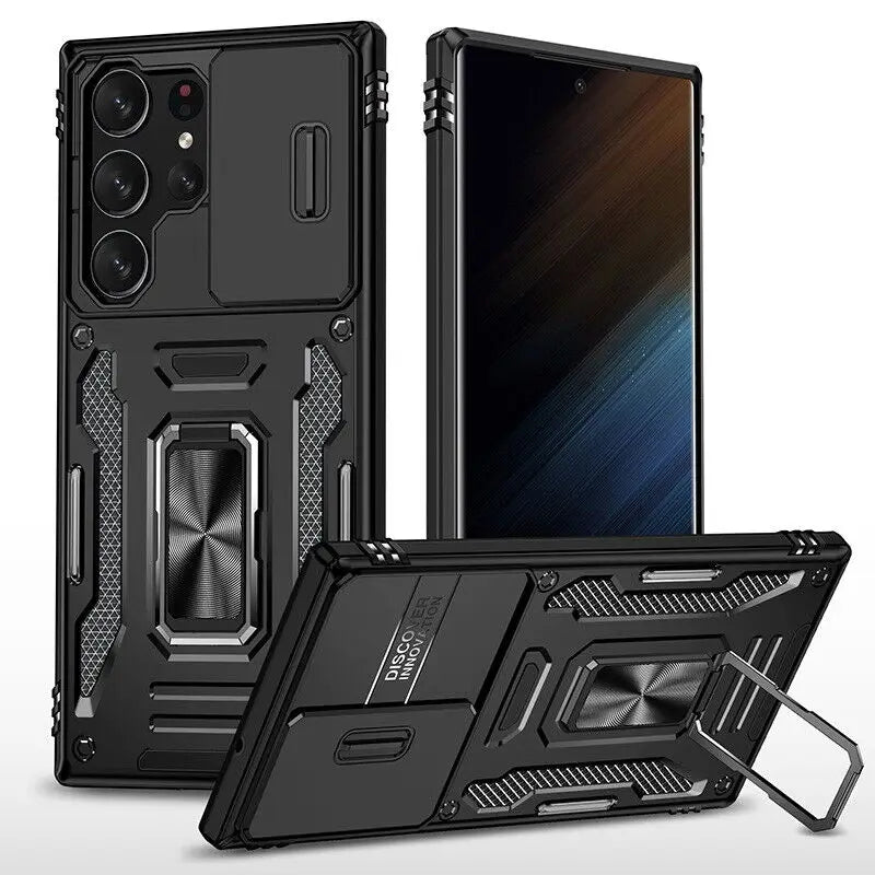 Funda ARMOR con protector de cámara deslizante para Samsung Galaxy - La zona Apple