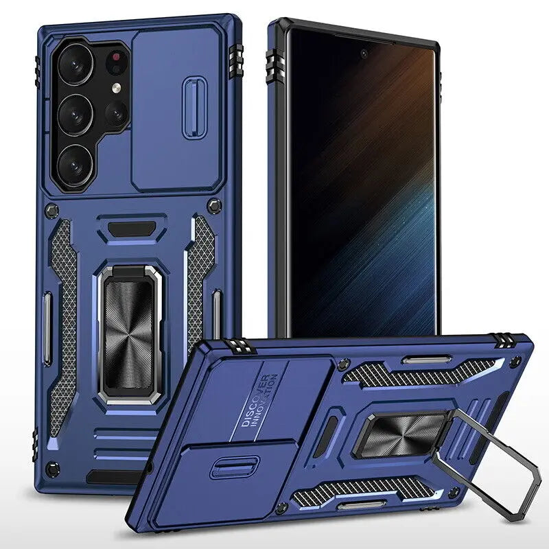 Funda ARMOR con protector de cámara deslizante para Samsung Galaxy - La zona Apple