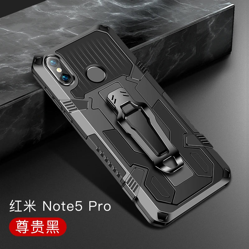 Funda Premium a Prueba de Golpes para Xiaomi Redmi Note y Serie Redmi - Protección Robusta con Clip para Cinturón - La zona Apple