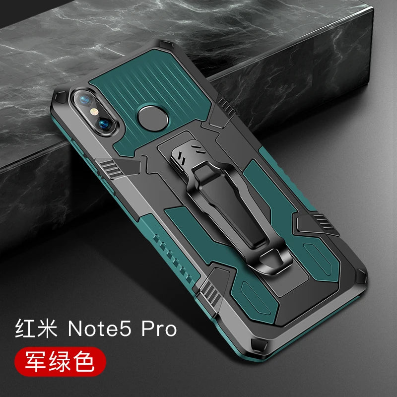 Funda Premium a Prueba de Golpes para Xiaomi Redmi Note y Serie Redmi - Protección Robusta con Clip para Cinturón - La zona Apple