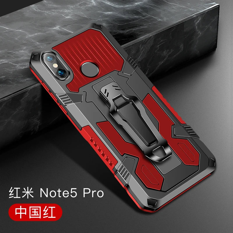 Funda Premium a Prueba de Golpes para Xiaomi Redmi Note y Serie Redmi - Protección Robusta con Clip para Cinturón - La zona Apple