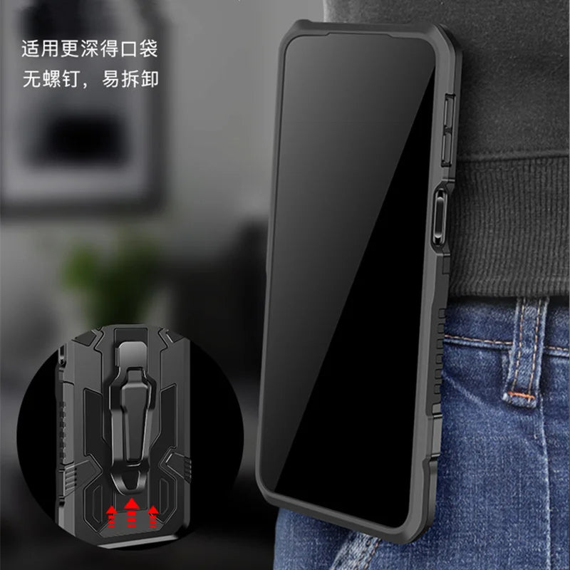 Funda Premium a Prueba de Golpes para Xiaomi Redmi Note y Serie Redmi - Protección Robusta con Clip para Cinturón - La zona Apple