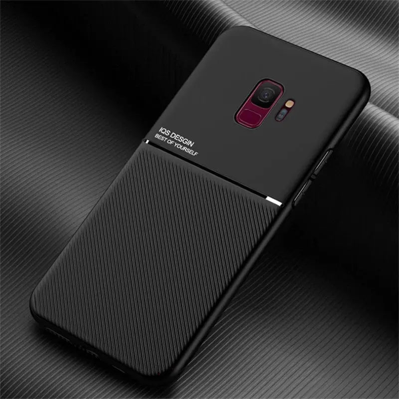 Funda de silicona para teléfono móvil, carcasa trasera magnética para Samsung Galaxy S9 Plus, S 9 Plus - La zona Apple