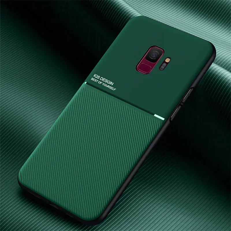 Funda de silicona para teléfono móvil, carcasa trasera magnética para Samsung Galaxy S9 Plus, S 9 Plus - La zona Apple