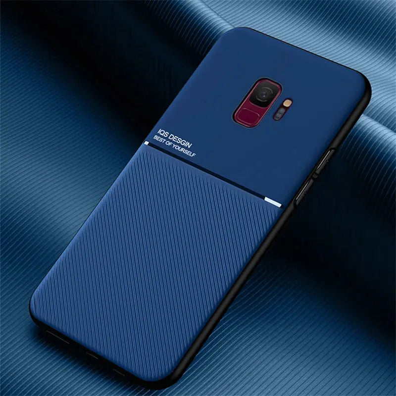 Funda de silicona para teléfono móvil, carcasa trasera magnética para Samsung Galaxy S9 Plus, S 9 Plus - La zona Apple