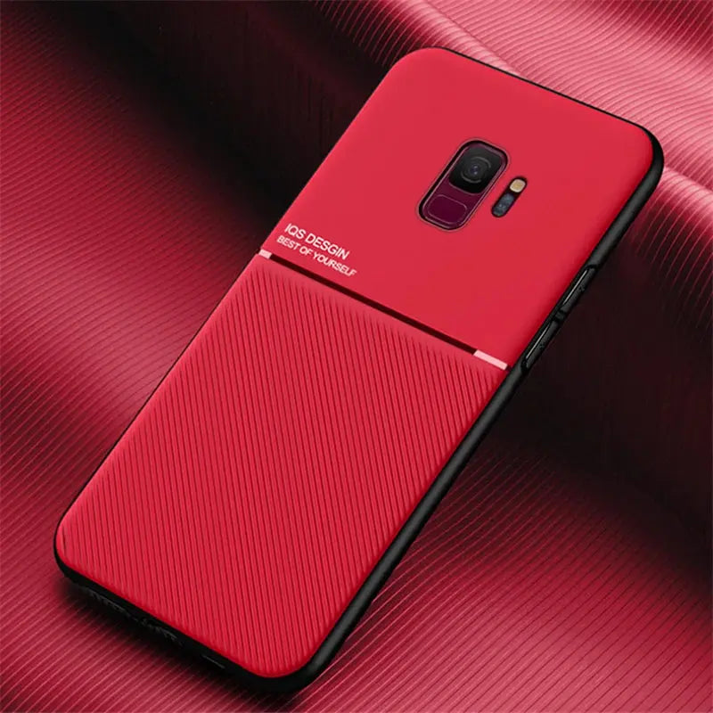 Funda de silicona para teléfono móvil, carcasa trasera magnética para Samsung Galaxy S9 Plus, S 9 Plus - La zona Apple
