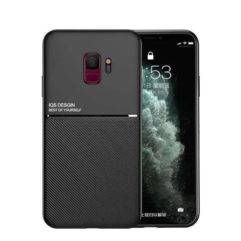 Funda de silicona para teléfono móvil, carcasa trasera magnética para Samsung Galaxy S9 Plus, S 9 Plus - La zona Apple