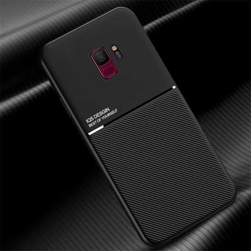 Funda de silicona para teléfono móvil, carcasa trasera magnética para Samsung Galaxy S9 Plus, S 9 Plus - La zona Apple