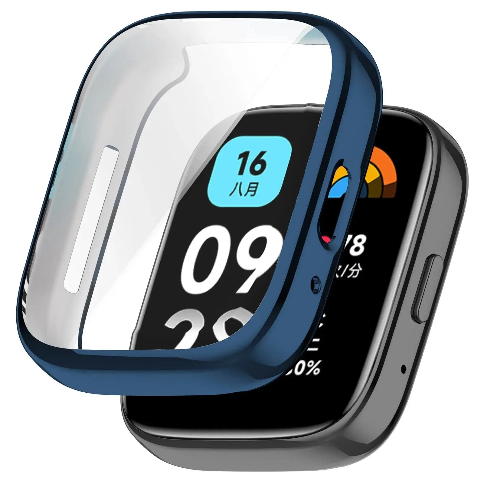 Funda de silicona suave con cubierta protectora de pantalla para Xiaomi Redmi Watch 3 Active 3 Lite - La zona Apple