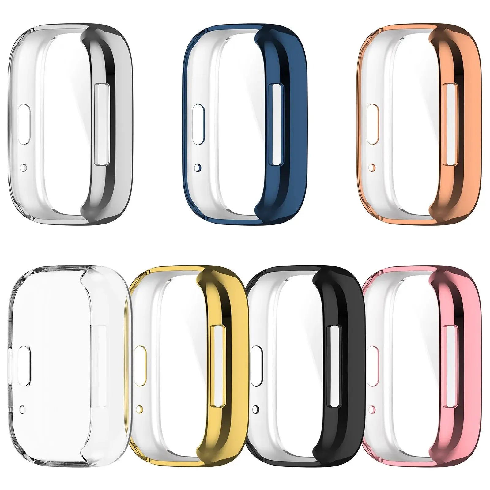 Funda de silicona suave con cubierta protectora de pantalla para Xiaomi Redmi Watch 3 Active 3 Lite - La zona Apple