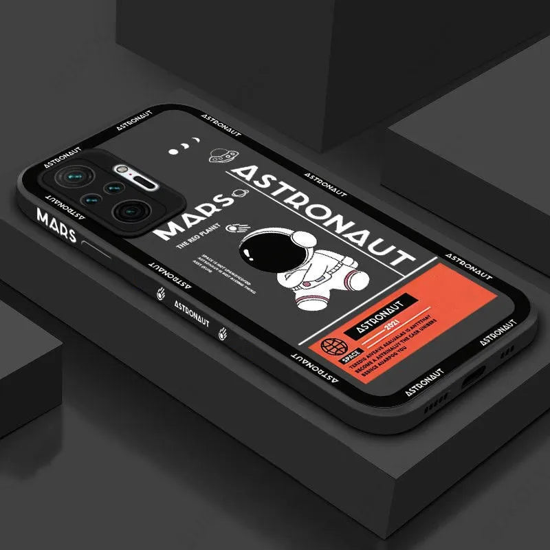 Funda astronauta  de Silicona para Xiaomi Redmi Note 10, 9, 12, 11 Pro, 11S, Mi 11 Lite, 5G, Poco X5, X3, NFC, 11T, 12T, Redmi 10: Protección y Estilo - La zona Apple