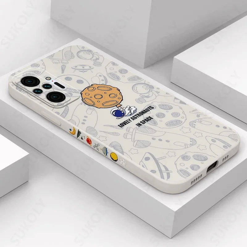 Funda astronauta  de Silicona para Xiaomi Redmi Note 10, 9, 12, 11 Pro, 11S, Mi 11 Lite, 5G, Poco X5, X3, NFC, 11T, 12T, Redmi 10: Protección y Estilo - La zona Apple