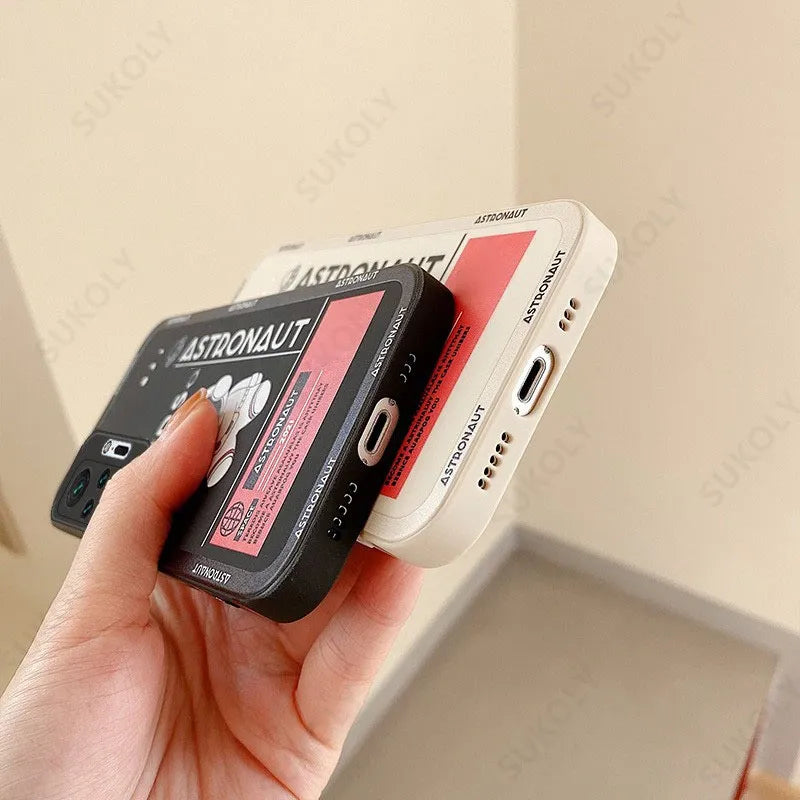 Funda astronauta  de Silicona para Xiaomi Redmi Note 10, 9, 12, 11 Pro, 11S, Mi 11 Lite, 5G, Poco X5, X3, NFC, 11T, 12T, Redmi 10: Protección y Estilo - La zona Apple