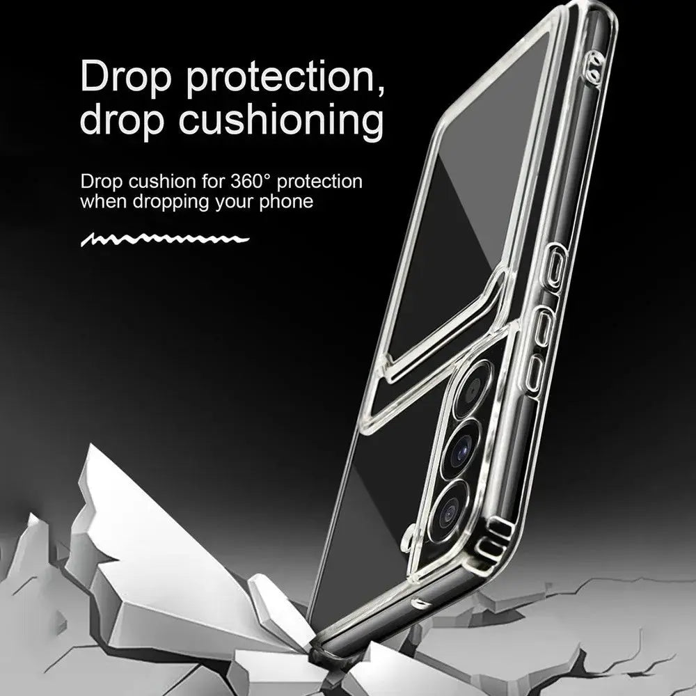 Funda de silicona suave transparente con tarjetero para Samsung Galaxy S22, S21 Ultra, S23 Plus, S10, S9, Note 20, 8, 10 Plus - La zona Apple