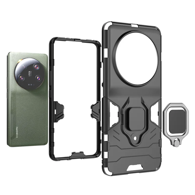 Funda de teléfono con anillo de soporte magnético, carcasa trasera a prueba de golpes para Xiaomi Mi 13 Ultra - La zona Apple