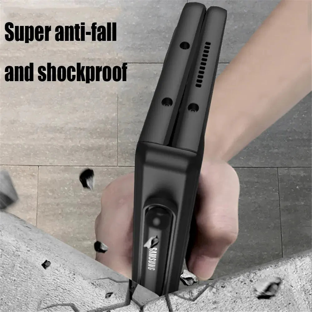 Funda de teléfono con bisagra magnética para Samsung Galaxy Z, carcasa protectora de pantalla de cámara, a prueba de golpes, 5G - La zona Apple