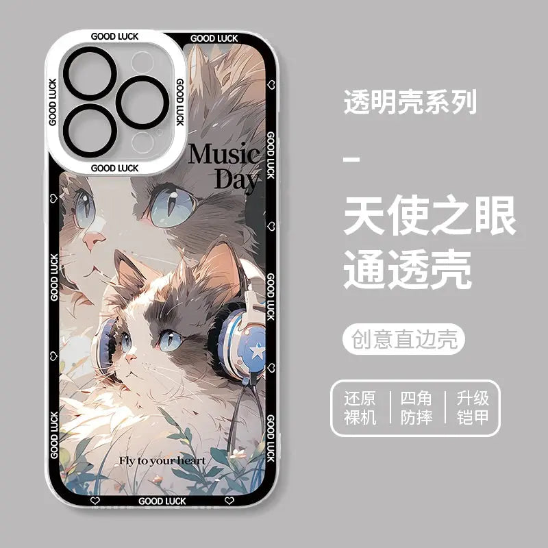 Funda de Teléfono con diseño de Gato para iPhone - La zona Apple