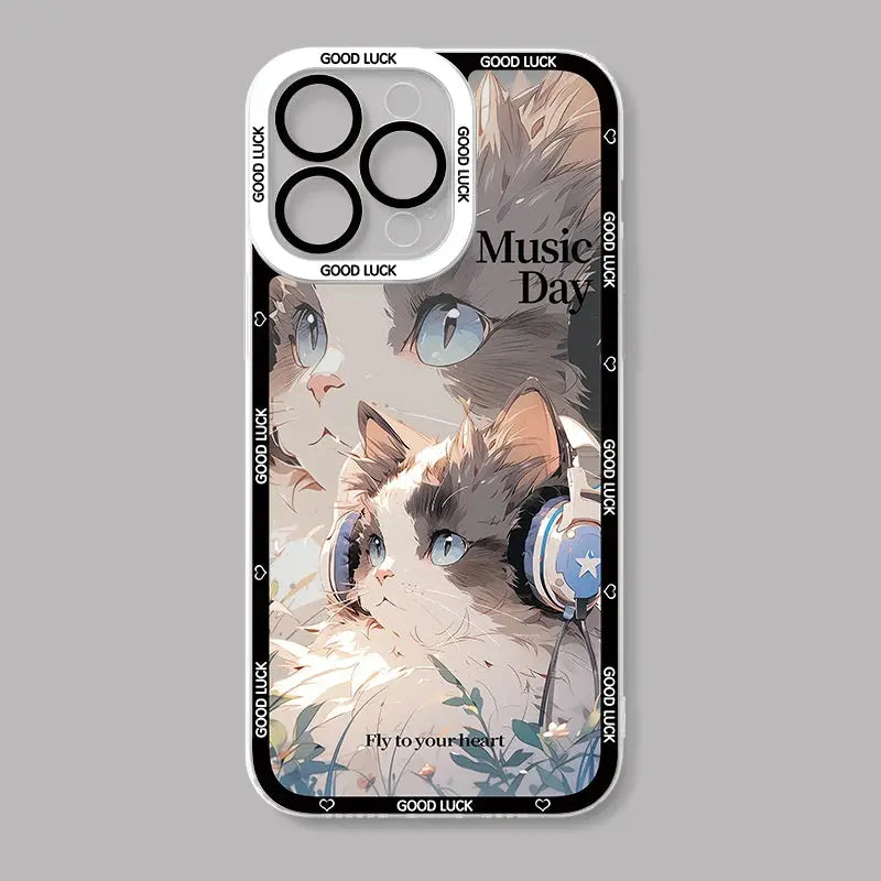 Funda de Teléfono con diseño de Gato para iPhone - La zona Apple