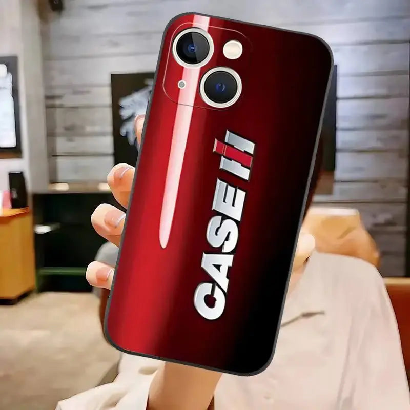 Funda con Logotipo de Tractor IH, carcasa trasera a prueba de golpes para IPhone 11 14 13 Pro Max 12 Mini Xs X Xr 7 8 6 6s Plus Se 2020 - La zona Apple