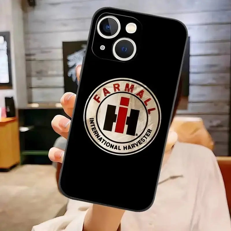 Funda con Logotipo de Tractor IH, carcasa trasera a prueba de golpes para IPhone 11 14 13 Pro Max 12 Mini Xs X Xr 7 8 6 6s Plus Se 2020 - La zona Apple