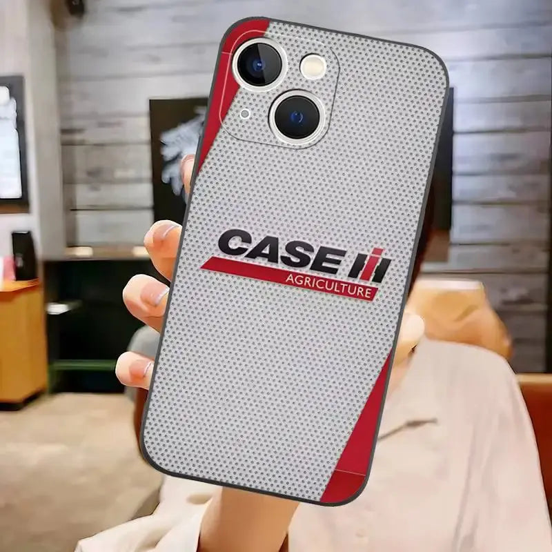 Funda con Logotipo de Tractor IH, carcasa trasera a prueba de golpes para IPhone 11 14 13 Pro Max 12 Mini Xs X Xr 7 8 6 6s Plus Se 2020 - La zona Apple