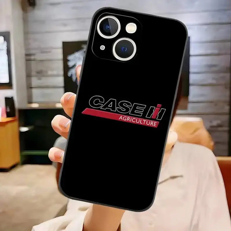 Funda con Logotipo de Tractor IH, carcasa trasera a prueba de golpes para IPhone 11 14 13 Pro Max 12 Mini Xs X Xr 7 8 6 6s Plus Se 2020 - La zona Apple