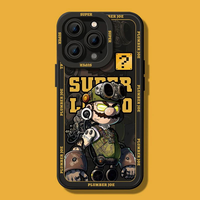 Funda S.Mario  trasera dura de silicona para iPhone 14, 13, 12, 11 Pro Max, 14Plus, 14Pro, X, XR, XS, 7, 8 Plus - La zona Apple