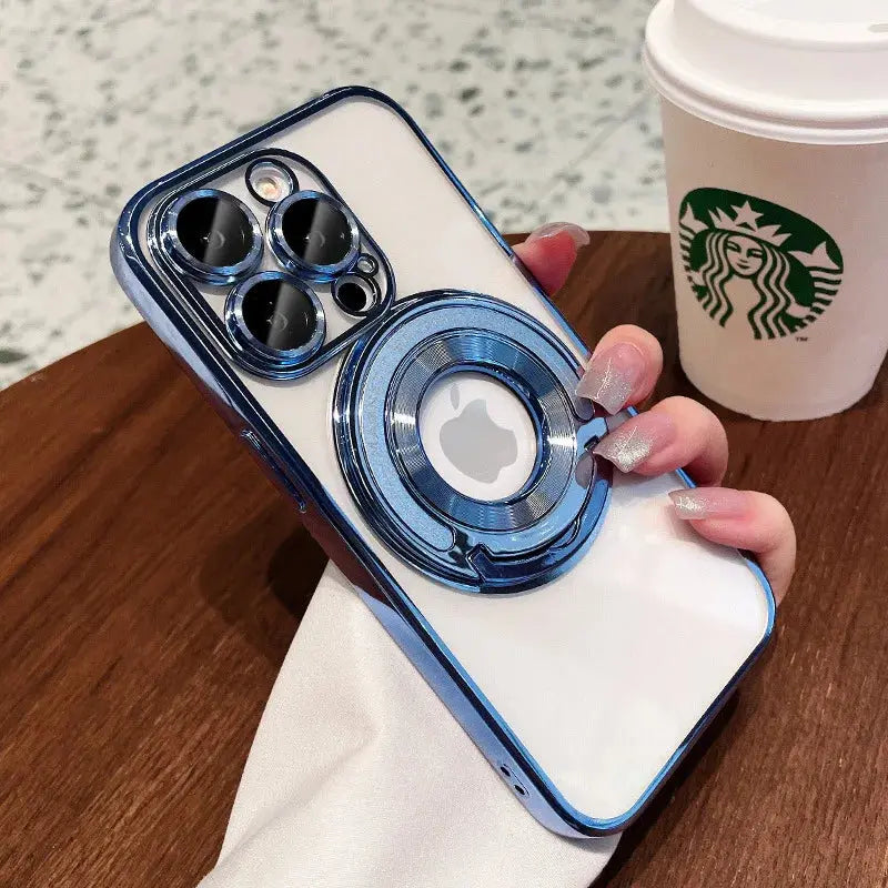 Funda de Teléfono con Película de Lente Incorporada para iPhone 15, 14, 13 Pro Max - Protección y Estilo - La zona Apple