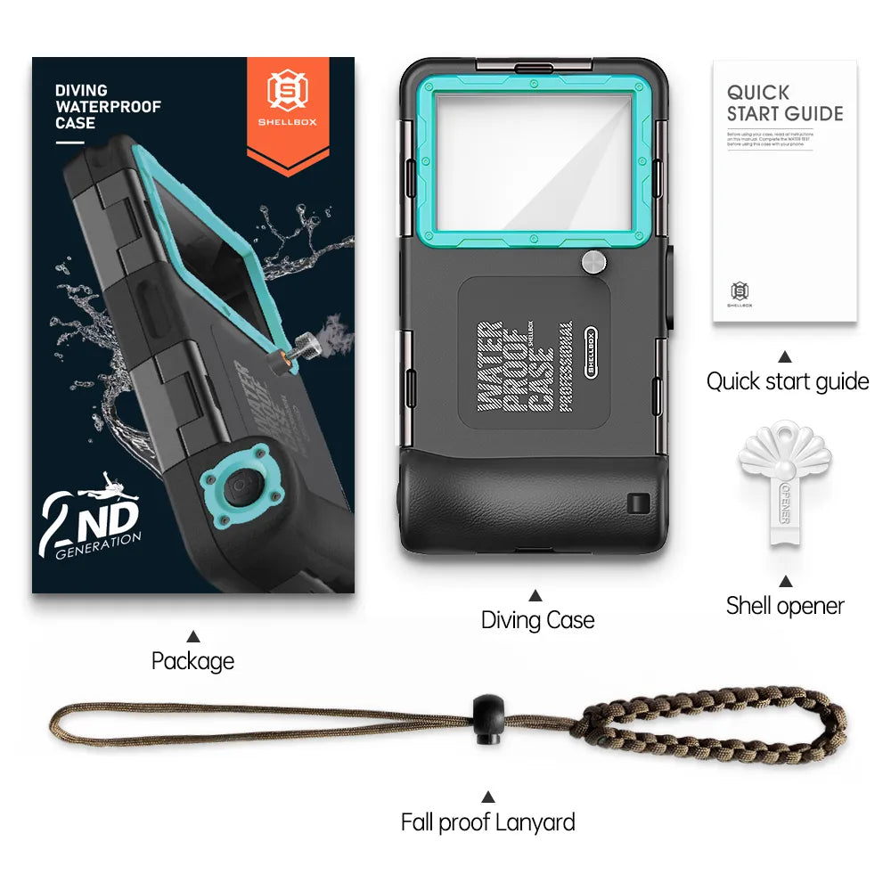 Funda de teléfono de buceo profesional, 15M, para iPhone 15, 14, 13, 12 Pro Max,  Samsung S22, S23 Ultra etc - La zona Apple
