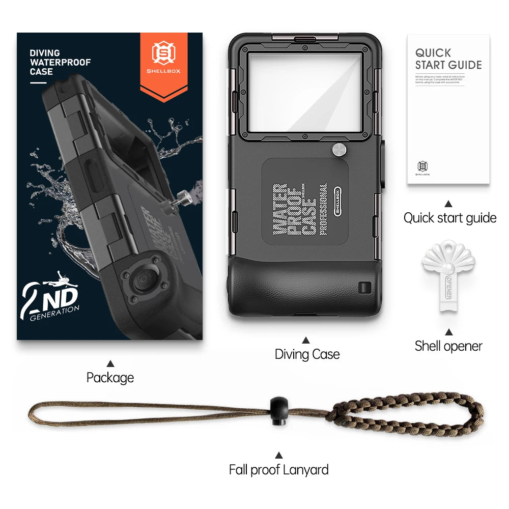 Funda de teléfono de buceo profesional, 15M, para iPhone 15, 14, 13, 12 Pro Max,  Samsung S22, S23 Ultra etc - La zona Apple
