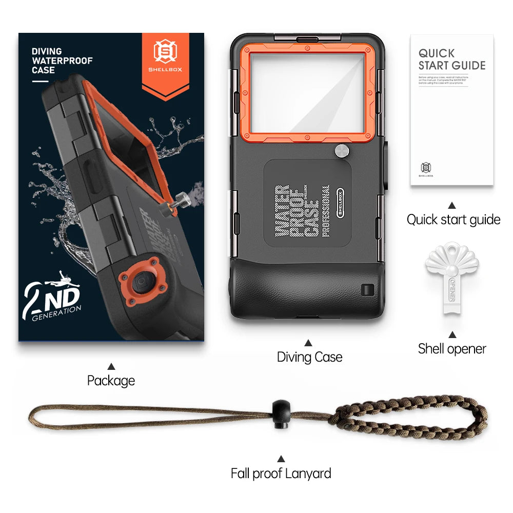 Funda de teléfono de buceo profesional, 15M, para iPhone 15, 14, 13, 12 Pro Max,  Samsung S22, S23 Ultra etc - La zona Apple