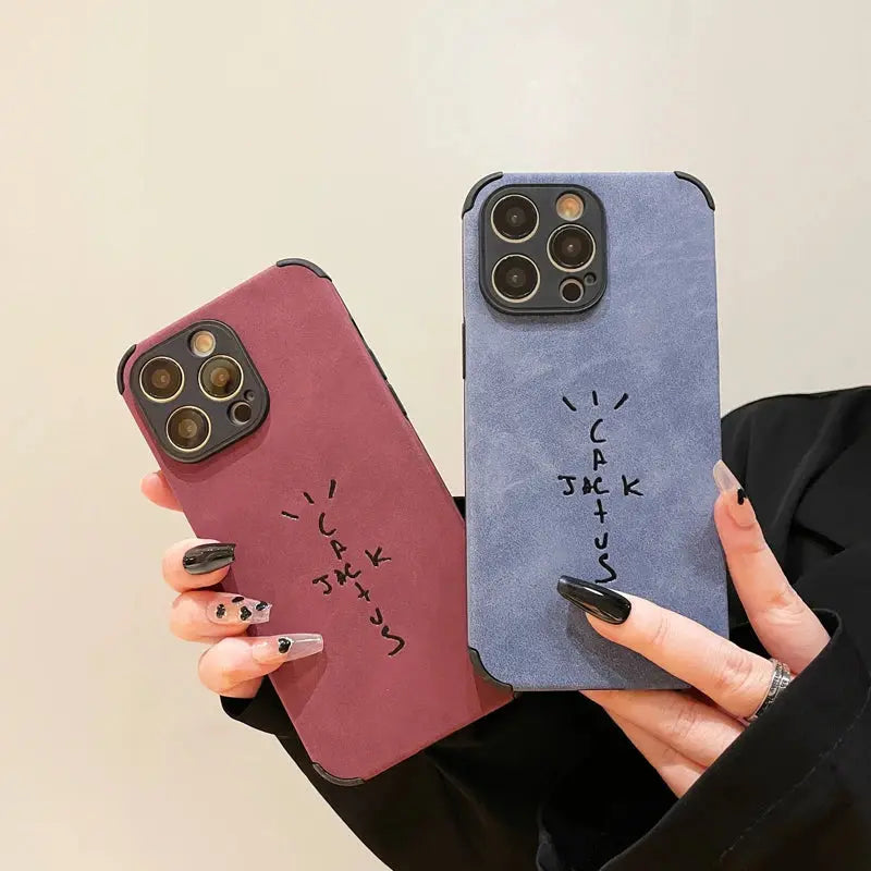 Funda de teléfono de cuero suave para iphone, carcasa trasera de lujo para iphone 15 14 13 12 7 Plus X XS XR MAX 11 Pro SE High street - La zona Apple