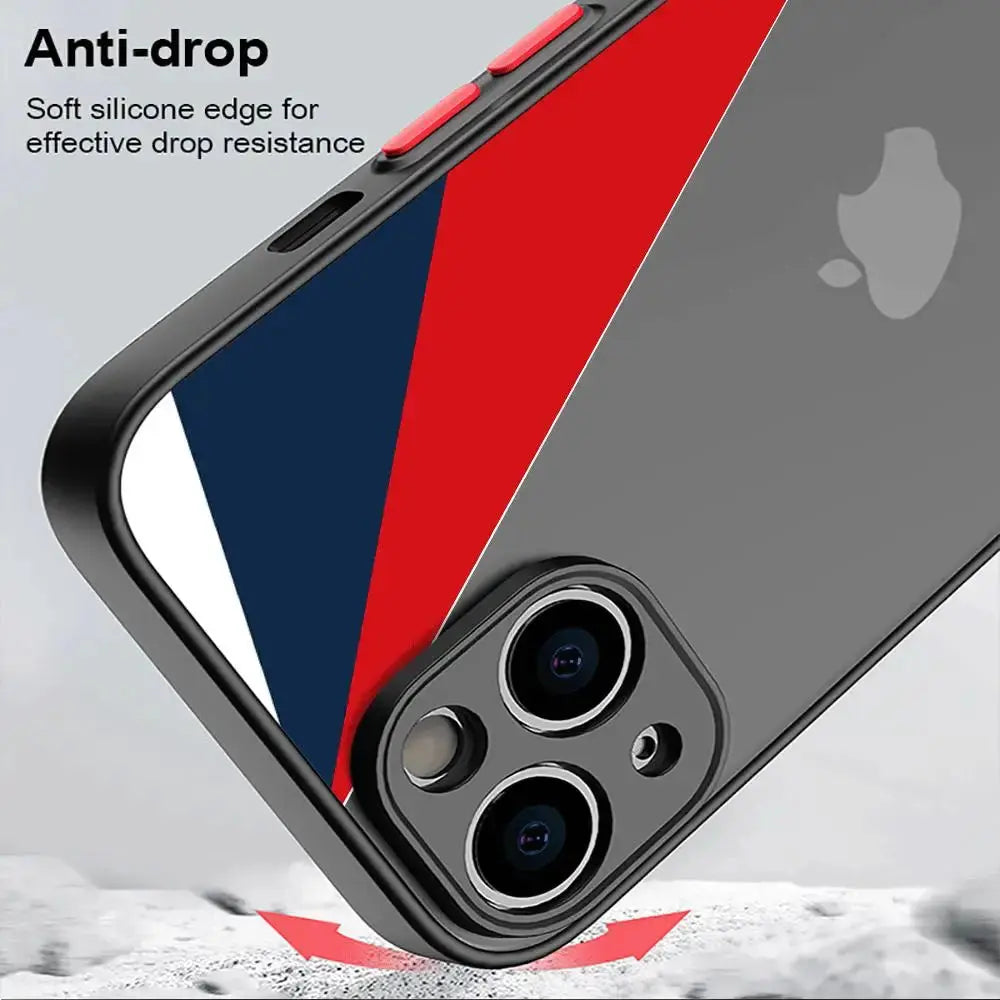 Funda de teléfono de marca de lujo para coche BMW, cubierta mate a prueba de golpes para Apple iPhone 15 Pro Max 13 14 Plus 12 Mini 11 Pro XR 8 SE 7 XS MAX - La zona Apple