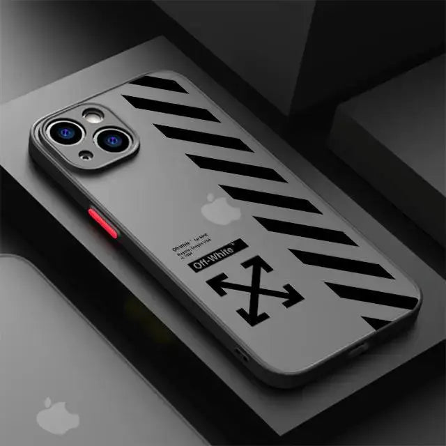 Funda de teléfono de marca deportiva, cubierta mate a prueba de golpes para Apple iPhone 14 Pro Max 13 15 Plus 12 Mini 11 Pro XR 8 SE 7 6S XS MAX - La zona Apple