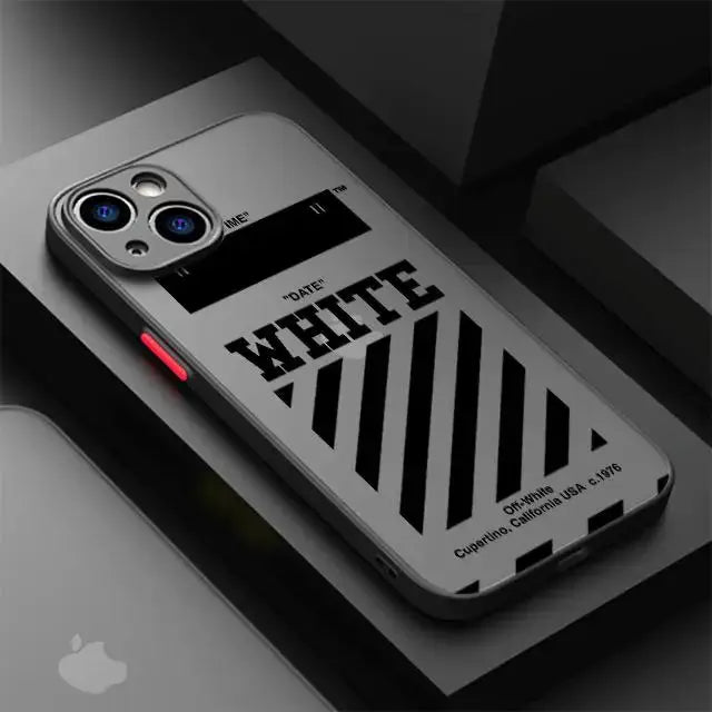 Funda de teléfono de marca deportiva, cubierta mate a prueba de golpes para Apple iPhone 14 Pro Max 13 15 Plus 12 Mini 11 Pro XR 8 SE 7 6S XS MAX - La zona Apple